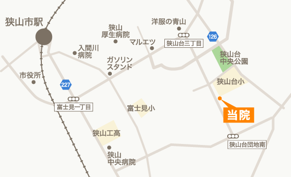 車でお越しの方用地図